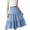 Sky Blue, variant on Girls Midi Denim Maxi Dresses A-Line Tiered Ruffle Hem Jean Skirts Summer Outdoor Casual Half Body Cake Style Skirts