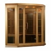 Maxxus Sauna 3 Per Corner Near Zero EMF FAR Infrared Carbon Canadian Red Cedar Sauna