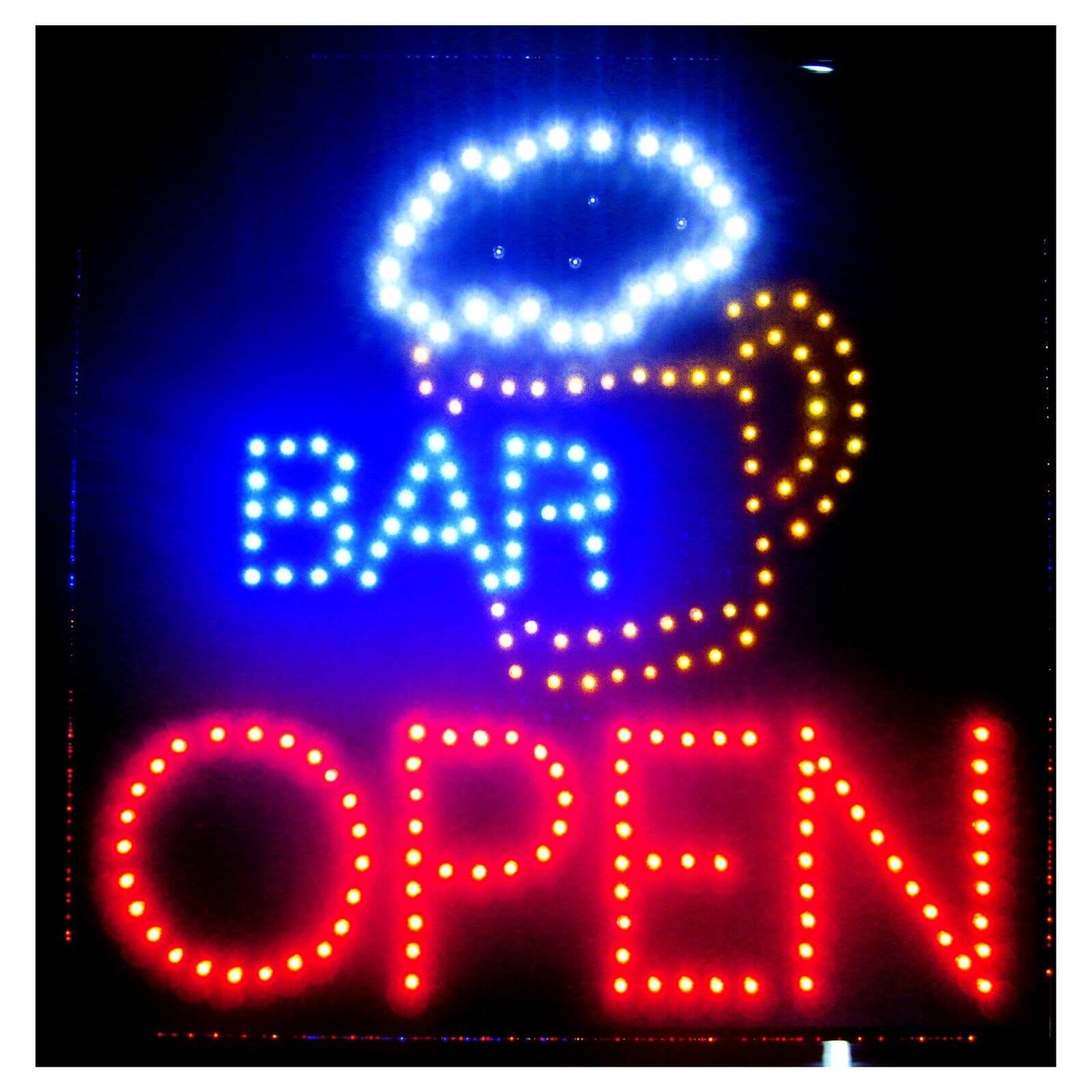 The Club Is Open Neon Sign Lamp Light 17"x12" Beer Bar With Dimmer