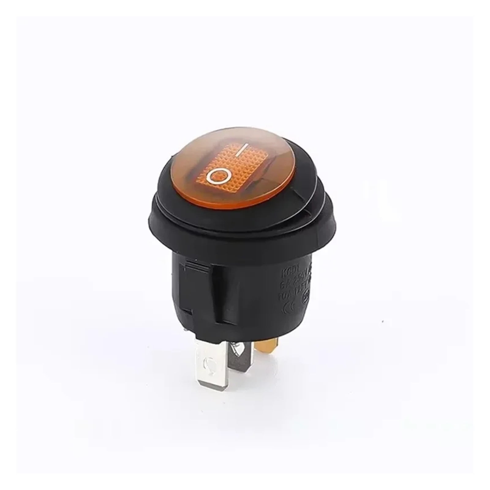 KCD1 Waterproof Round Button Rocker Switch kcd1 Boat-shaped Switches Push Button Switch ON OFF with Light 12V 220V