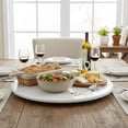 thumbnail image 2 of 16" Marble Lazy Susan White, 2 of 3
