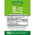 thumbnail image 2 of Nature's Truth B12 Vitamin 6000 mcg | 36 Tablets | Fast Dissolve Natural Berry Flavor, 2 of 6