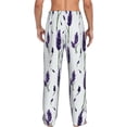 thumbnail image 3 of Xecao Lavender Flowers Men's Straight Lounge Pajama Pants: The Ultimate in Comfortable Sleepwear, 3 of 9