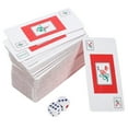 thumbnail image 1 of 2 Sets Poker Mahjong Cards Chinese Mahjong Portable Cards for Travel Camping, 1 of 9