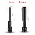 thumbnail image 1 of XUANHAN Thin Wall Socket Set 8-19mm 1/2 Inch Drive 128mm Extended Reach Black 2 Pieces, 1 of 7