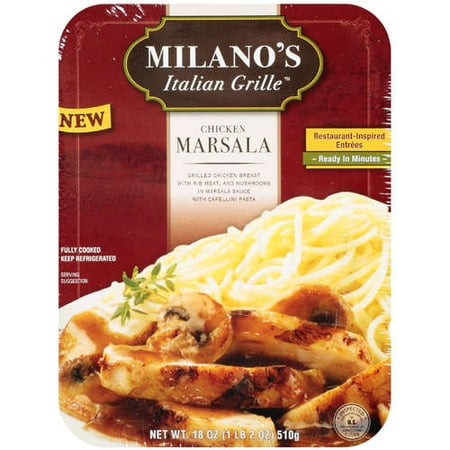 Milano's Italian Grille: Chicken Marsala Microwaveable Food EntrE, 18 oz
