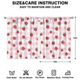 thumbnail image 2 of Nursery Curtains Boys Girls Kids Strawberry Print Pattern Window Drapes for Living Bedroom Playroom Room Decor Rod Pocket 42x54 Inch 2 Panels, 2 of 2