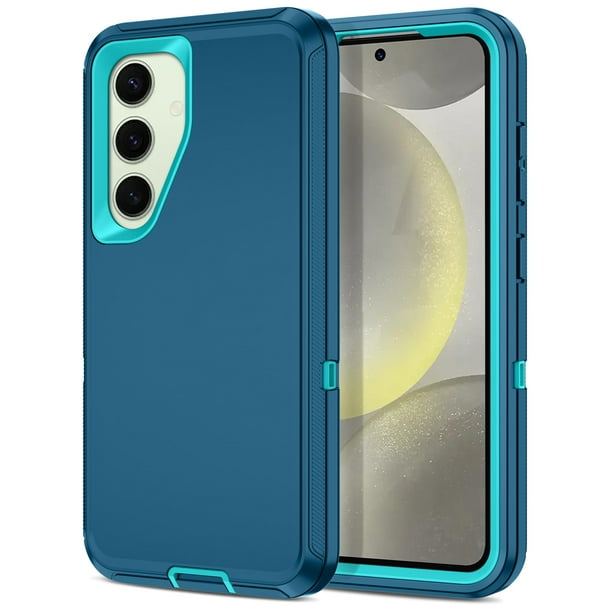 Funda I-HONVA para Samsung Galaxy S24/S25 a prueba de golpes, color turquesa