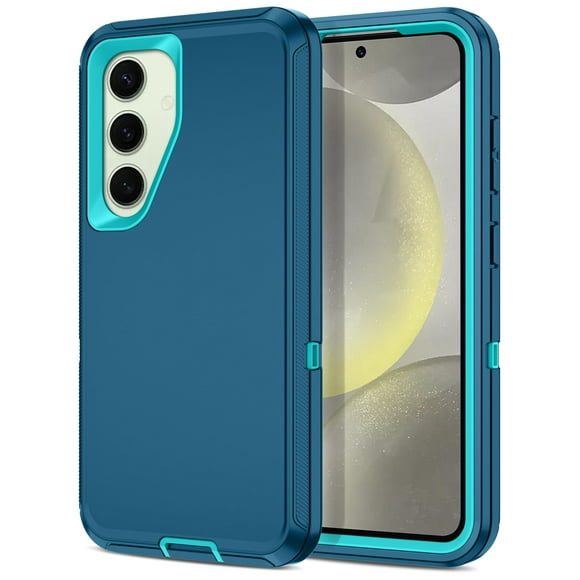 Funda I-HONVA para Samsung Galaxy S24/S25 a prueba de golpes, color turquesa