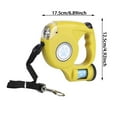 thumbnail image 2 of LED Dog Leash With Waste Bag Dispenser Retractable Reflective Pet Leash For Outdoor Walking Night Visibility Durable ABS Material Leash for Two Dogs Small Small Dogs Leash Two Handle Dog Leash 10 Ft, 2 of 4