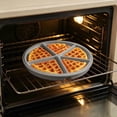 thumbnail image 6 of Round Silicone Waffle Mold, Non Stick Waffle Maker Tray, Reusable Muffin Baking Pan, Multi Purpose Pastry Mould, Oven Safe Breakfast Bakeware, Easy Release Dessert Mold, Household Waffle Making Tool, 6 of 6