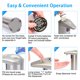 thumbnail image 4 of Dispensador De Jabón Con Sensor Dispensador De Jabón Recargable Con Pilas Dispensador De Jabón Automático Por Infrarrojos Dispensador De Jabón Sin Contacto De Acero Inoxidable Cepillado Para Baño, Coc, 4 of 5