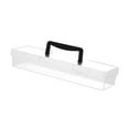 thumbnail image 4 of LOVIVER Boîte à Outils Transparente avec Poignée Conteneur Bac Boîte de Rangement Matériel Organisateur Noir 33.3x9.3x6cm, 4 of 8