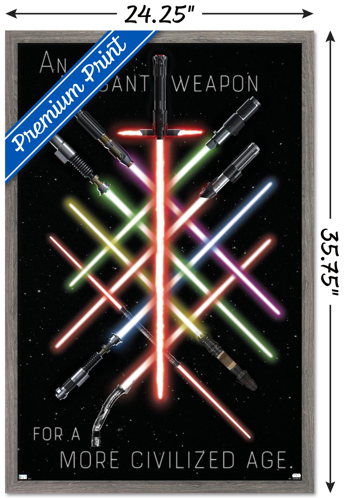 Star Wars - Lightsaber Group Wall Poster, 22.375" x 34", Framed - image 3 of 5