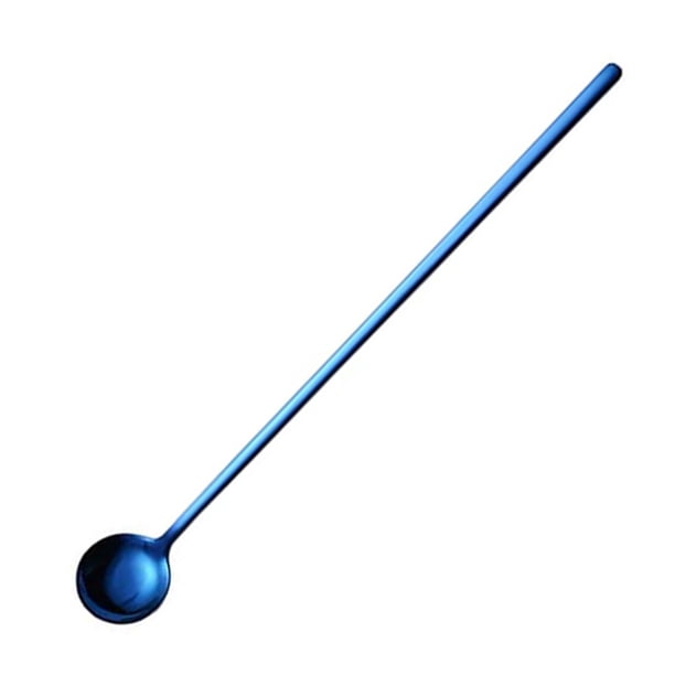 6PCS Cuchara de mango largo Cuchara mezcladora Cuchara de acero inoxidable de 9.45 pulgadas Cucharas de té helado Cuchara de café Cuchara de helado Cóctel Cucharas para revolver Ormromra 2034098-1