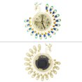 thumbnail image 1 of Clock, Silent Clock Modern Wall Clock 3D Non Ticking Clock, Peacock Shape Large Clock For Bedroom Office Living Room Home, 1 of 8