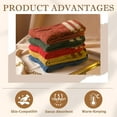 thumbnail image 2 of Women Vintage Striped Wool Socks, Fall Winter Warm Hiking Crew Knit Soft Socks 5 Pairs, 2 of 7