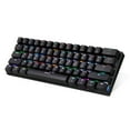 thumbnail image 3 of MOTOSPEED MOTOSPEED CK62 Compact 61-Key RGB Mechanical Keyboard with Bluetooth 3.0 & USB Wired Dual Mode, Rechargeable, Black/White, OUTEMU Red/Blue Switch Options, 3 of 6