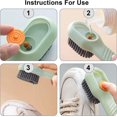 thumbnail image 5 of Shoe Brush Shoes Scrubbing Cleaning Brush Cleaning Boot Brush With Liquid Box Clothing Brush Cleaning Tool Multifunctional Cleaning Laundry Brush 2 Pc, 5 of 5