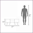 thumbnail image 3 of TV Furniture | Mid-Century Modern Compact TV Stand for Small Spaces | Black | Engineered Wood, 3 of 7