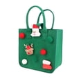 thumbnail image 3 of 2Pcs Felt Christmas Santa Bag Gift Bag Gifts Bags Christmas Sack Treat Bags Xmas Party Favor Supplies for Event Party Decor perfecl Bolsa de dulces, 3 of 8