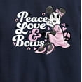 thumbnail image 3 of Disney - Peace Love And Bows - Toddler & Youth Crewneck Fleece Sweatshirt, 3 of 5