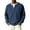 Navy_#01, variant on Nokdvo Waffle Knit Long Sleeve Men Fashion Quarter Button Up Henley Casual Pullover Top Fall Winter Textured Knit Solid Color Loose Workout Shirts,White 3XL