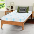 thumbnail image 3 of 6 Inch Twin Mattress for Kids, Removable Washable Cover with Whales Pattern Cooling Memory Foam Medium Feel, Bed-in-a-Box, CertiPUR-US Certified, Twin, White/Blue, 3 of 8