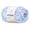 Blue, variant on Multicolor Segment Cotton Bamboo Blend Yarn, Fine Knitting Crochet Thread for DIY Handmade Crafts, Lightweight Wool for Needlework (White+Red)