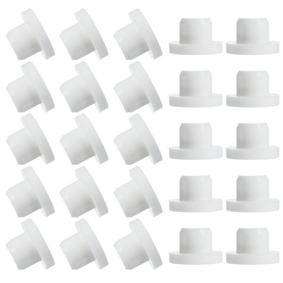Uxcell 25 Pcs T Shaped Silicone Plug, Dia 13 mm/0.51 Inch Elastic Waterproof Silicone Plug Reusable Bottle Stopper Solid Sealing Round Hole Plug for Pipes Equipment, White