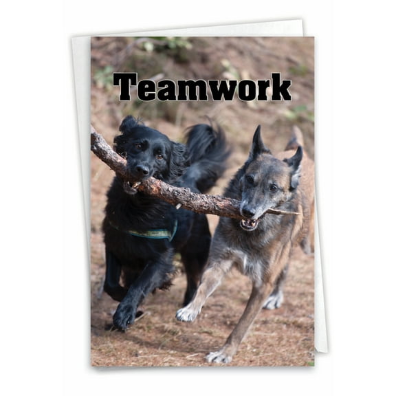 1 Thank You Card with Envelope - Teamwork C3189FTYG