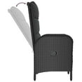 thumbnail image 6 of vidaXL 9 Piece Patio Dining Set with Cushions Black and Gray Poly Rattan, 6 of 10