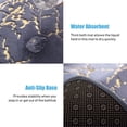 thumbnail image 4 of Alfombra de baño jaspeada, 16 x 24 pulgadas, puerta absorbente y antideslizante, lavable a máquina TOMSHOO Blanco, 4 of 7