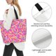 thumbnail image 3 of Balery Colorful Donuts 1 Bolsa Tote Estilo Estético con Cremalleras, Bolsa de Hombro, Bolsa de Compras Grande y Plegable, 3 of 8
