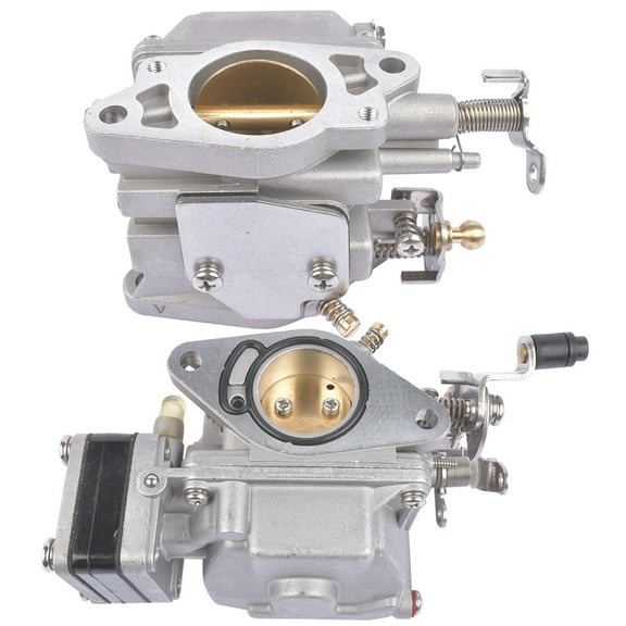 GELUOXI 2Pcs Upper Lower Carburetor for Yamaha 2-Stroke 20HP 25HP Outboard Motorcycle 1988-2003