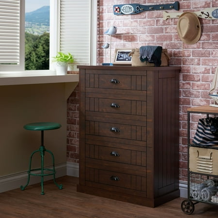 Furniture of America Kaila Rustic Chest, Vintage Walnut