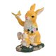 thumbnail image 2 of Estatua de conejo de jardín con luz solar, escultura de resina, adorno, regalo único para exteriores. Amarillo, 2 of 8
