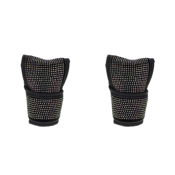 Worgeous 2pcs Bling Car Gear Shift Cover Universal Gear Protection Cover Rhinestones Gear Knob Protector Gear Shift Decor Sparkling Car Interior Accessories