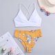 thumbnail image 3 of Bikini con estilo para mujer con almohadilla en el pecho sin soporte de acero Correa cómoda Traje de baño dividido Conjunto de dos piezas para la playa OAVQHLG3B Store  lin121212, 3 of 3
