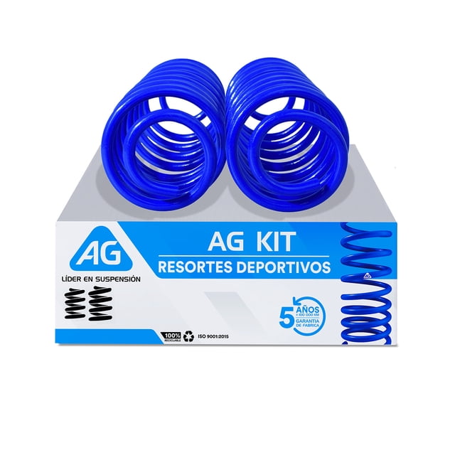 Resortes AG Kit para Auto Delanteros para Ford Fiesta Hatchback 2003 a 2008 2 Piezas Nuevos