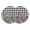Black, variant on Cactus Tropical Watercolor Round 13 Inch Placemats Set of 2, Linen Texture Summer HeatResistant Non Slip Place Mats for Dining Table, Wipeable Braided Kitchen Table Mats for Housewarming