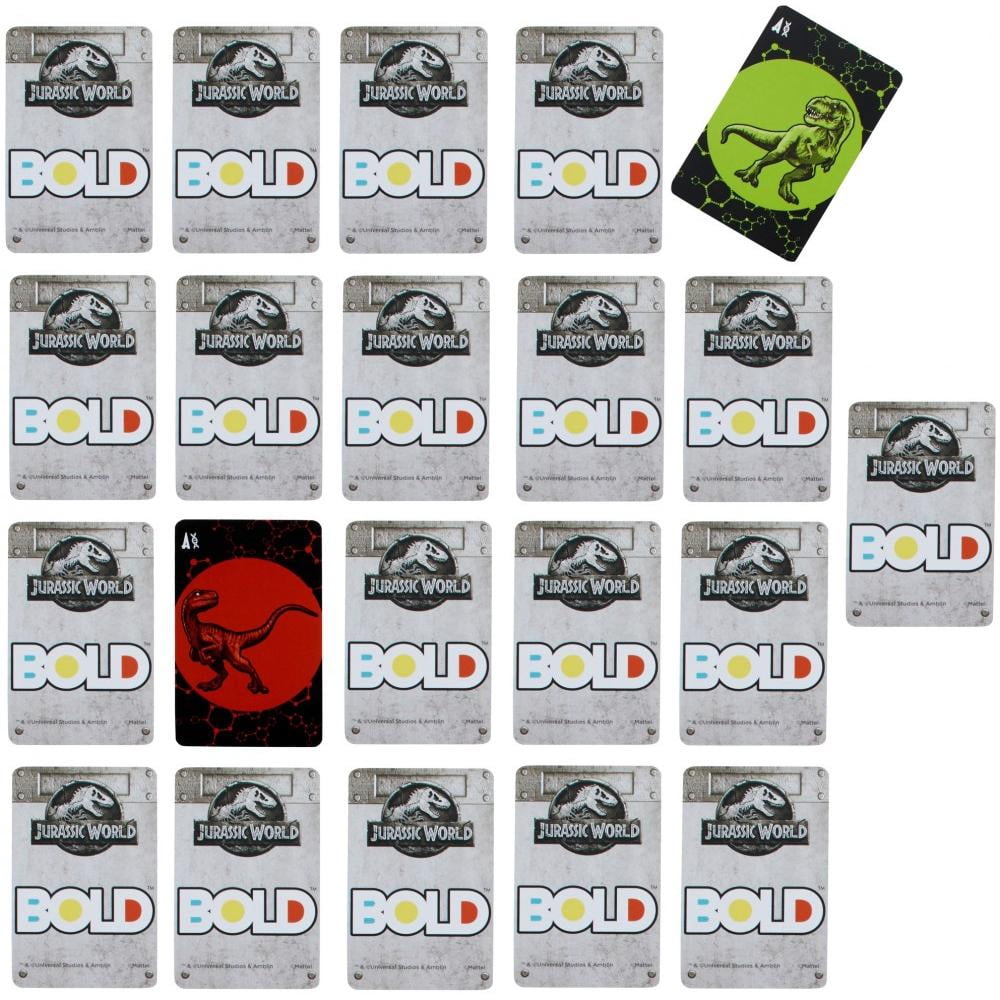 BOLD Jurassic World Edition Card Game for 2-4 Players Ages 7Y+