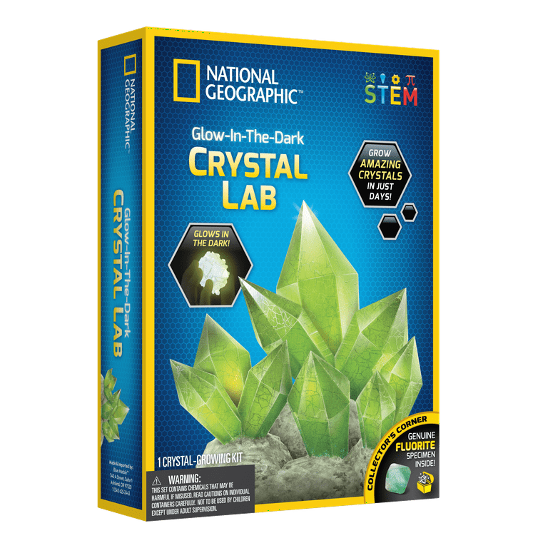 National Geographic Glow-in-the-Dark Crystal Grow Lab Kit for