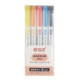 thumbnail image 2 of amdohai Dual Tip Highlighter, Broad Chisel and Fine Point, Assorted Colors, 5 Count, 2 of 8