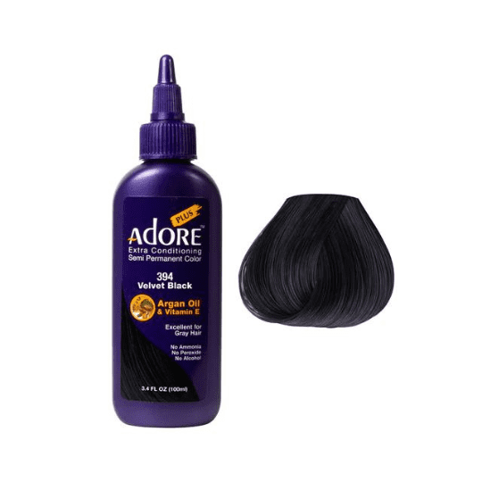 Adore Plus Semi Permanent Color - Color : 394 Velvet Black
