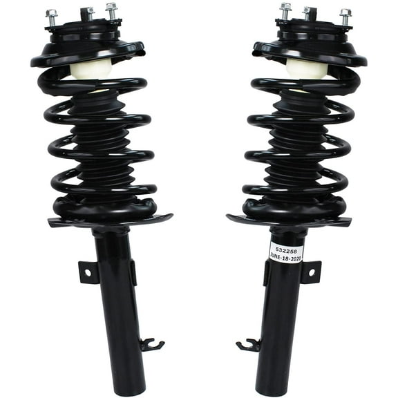 Detroit Axle - Front Struts for 2006 2007 Ford Focus Complete 2 Struts w/Coil Spring Replacement Ready Struts Assembly