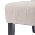 thumbnail image 4 of Christopher Knight Home Lewis  Fabric Tufted Accent Chair by  Matte Black/ Beige, 4 of 5