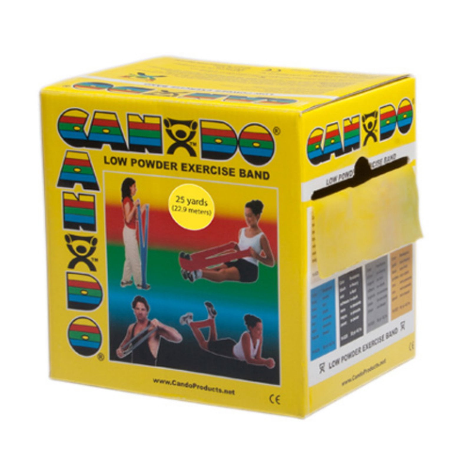 CanDo Exercise Band, Black, 25 Yard Dispenser