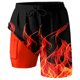 thumbnail image 3 of WILLBEST Pantalones Cortos Deportivos para Hombre, Pantalones Casuales de Verano para Playa de Doble Capa, Pantalones Cortos de Estilo Casual Estampado Versátiles A La Moda para Hombre, 3 of 3