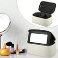 thumbnail image 6 of Large Capacity Makeup Pouch Cosmetic Bag with Mirror Cosmetic Pouch Women Cosmetic Bags White, 6 of 6